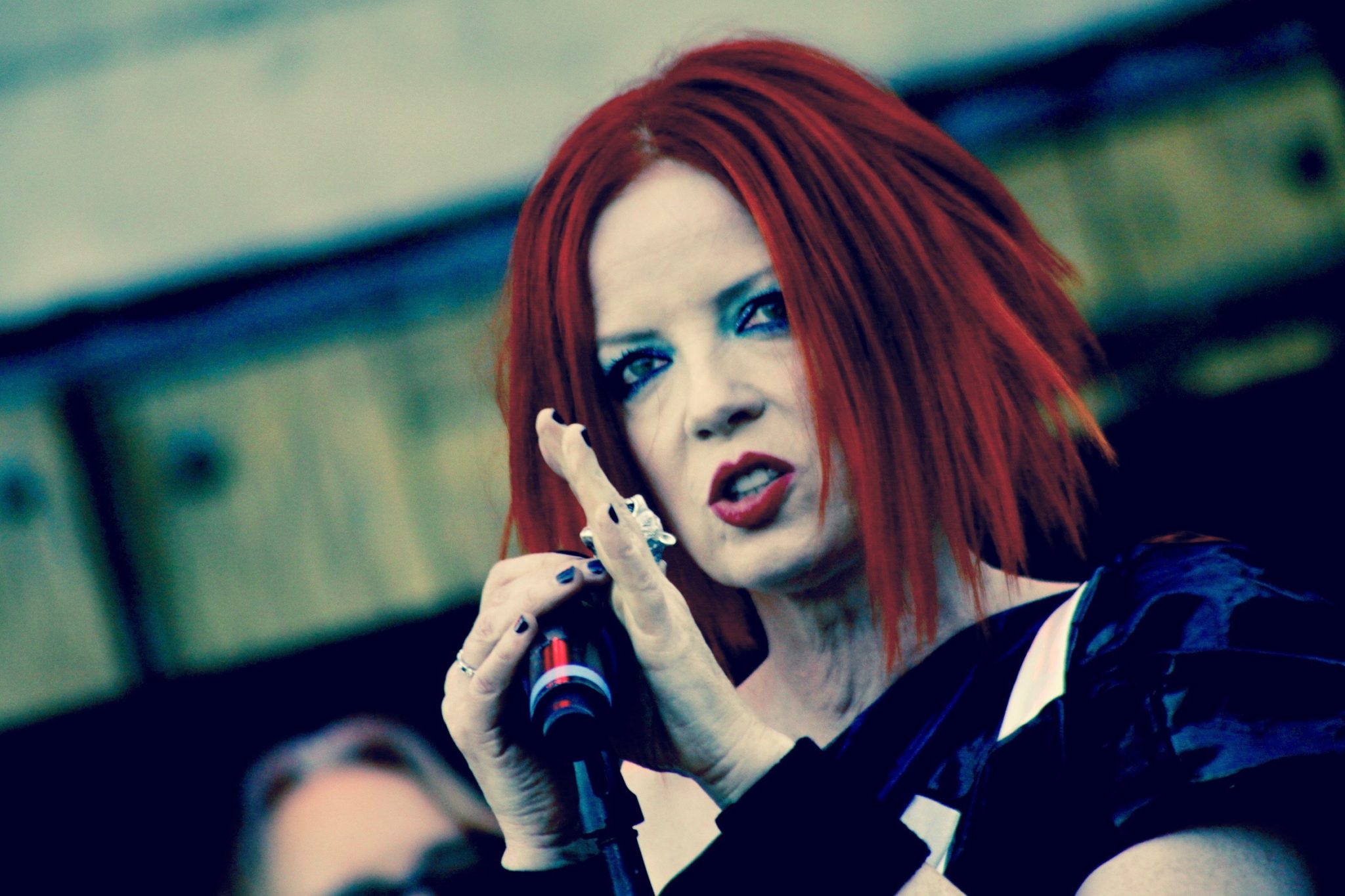 Shirley Manson of Garbage live onstage at Saratoga Mountain Winery in CA