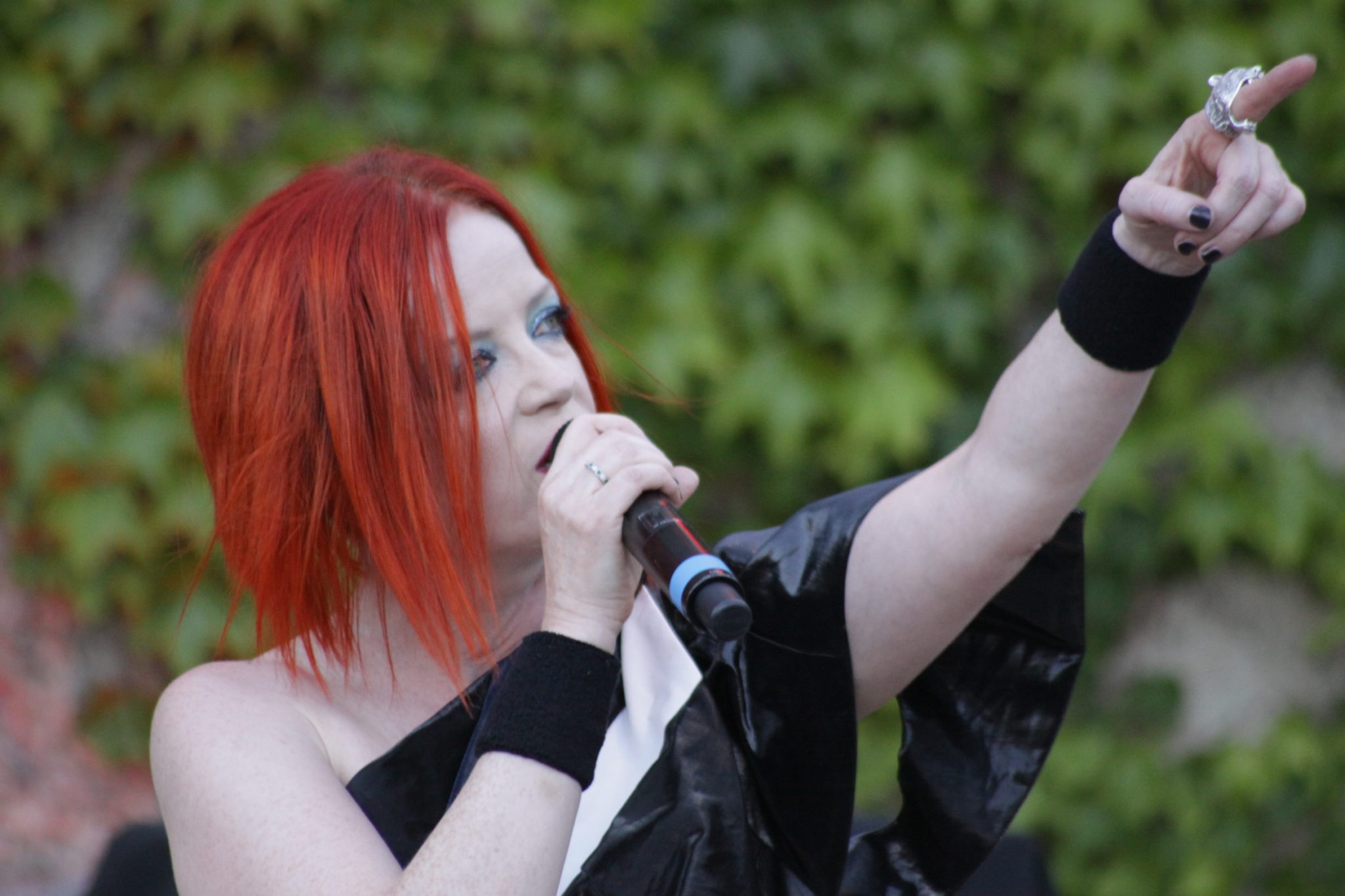 Shirley Manson of Garbage live onstage at Saratoga Mountain Winery in CA