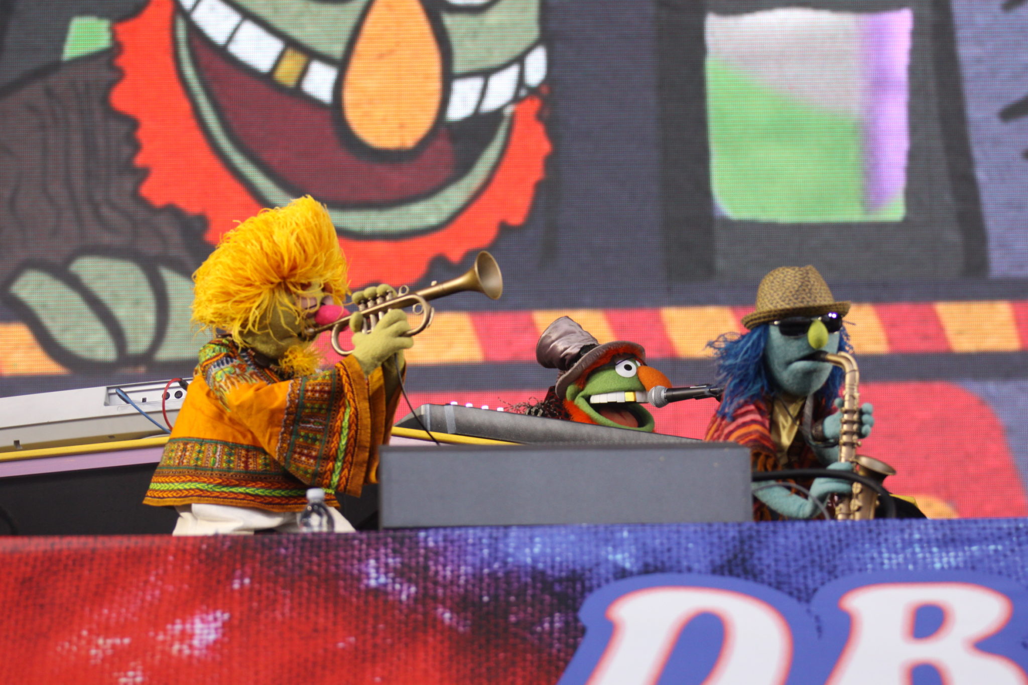 The Muppets live onstage at the 2016 Outside Lands Music Festival in Golden Gate Park