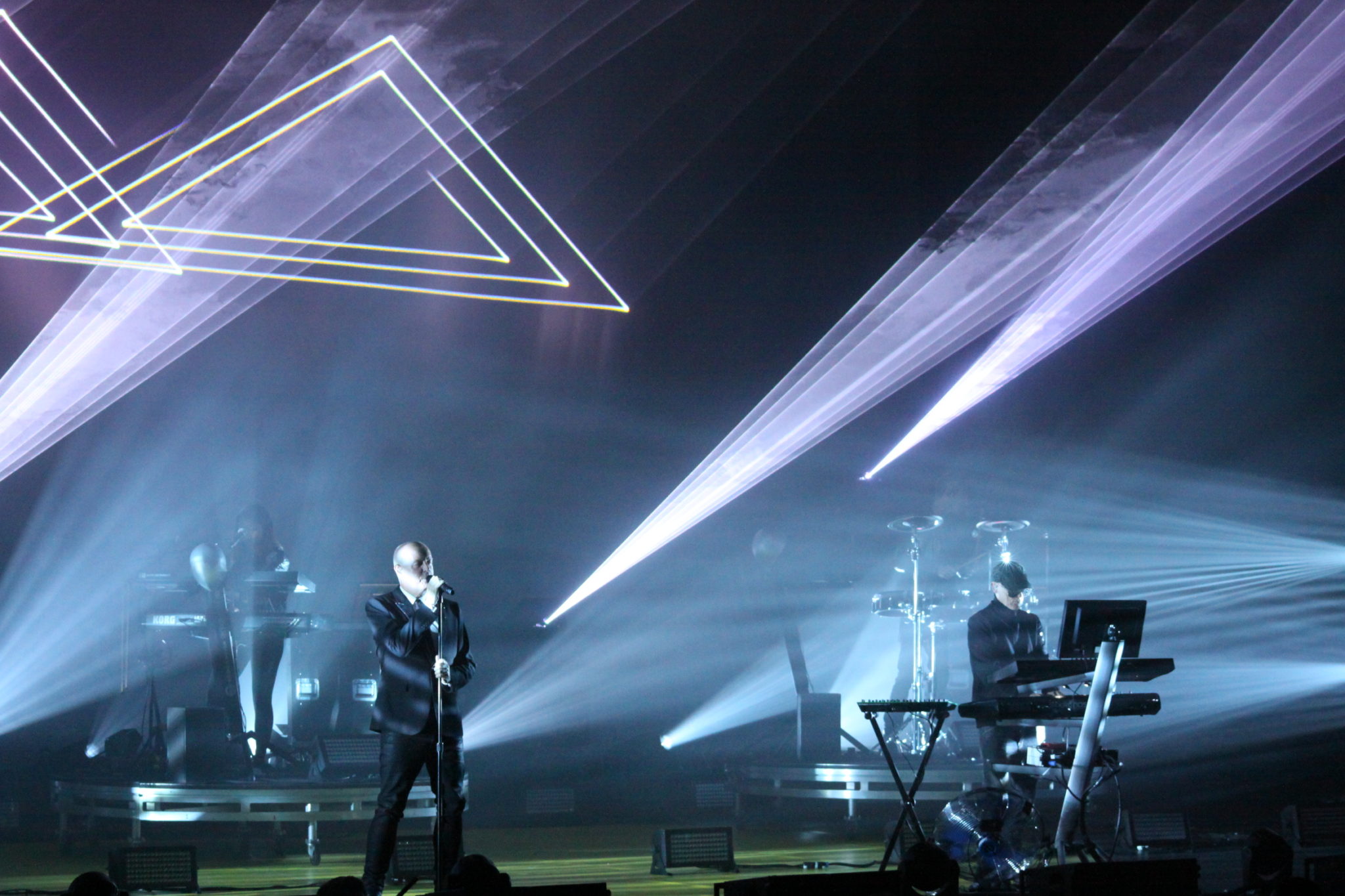Neil Tennant of the Pet Shop Boys live onstage at the Fox Theater in Oakland, CA