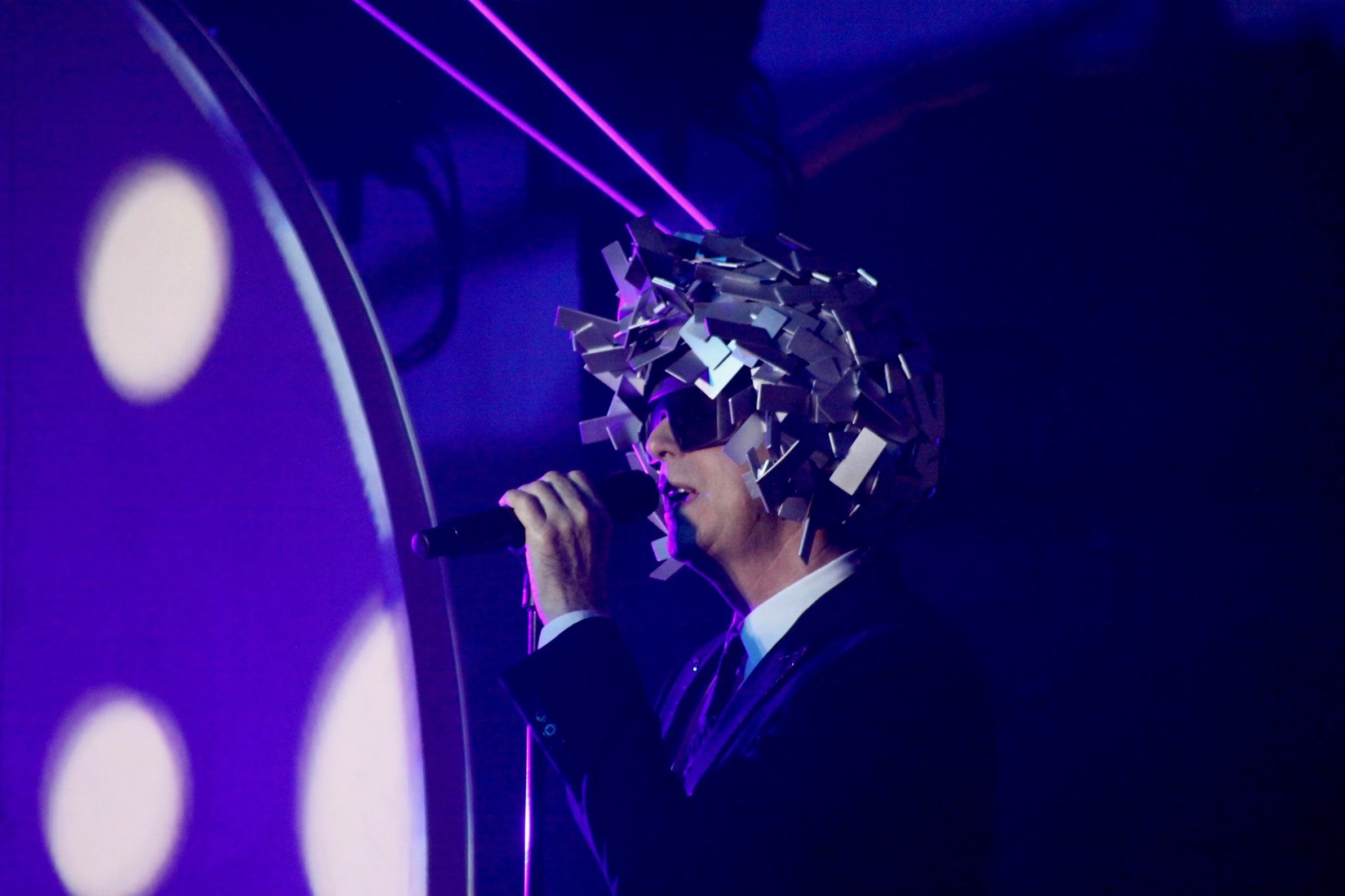 Neil Tennant of the Pet Shop Boys live onstage at the Fox Theater in Oakland, CA