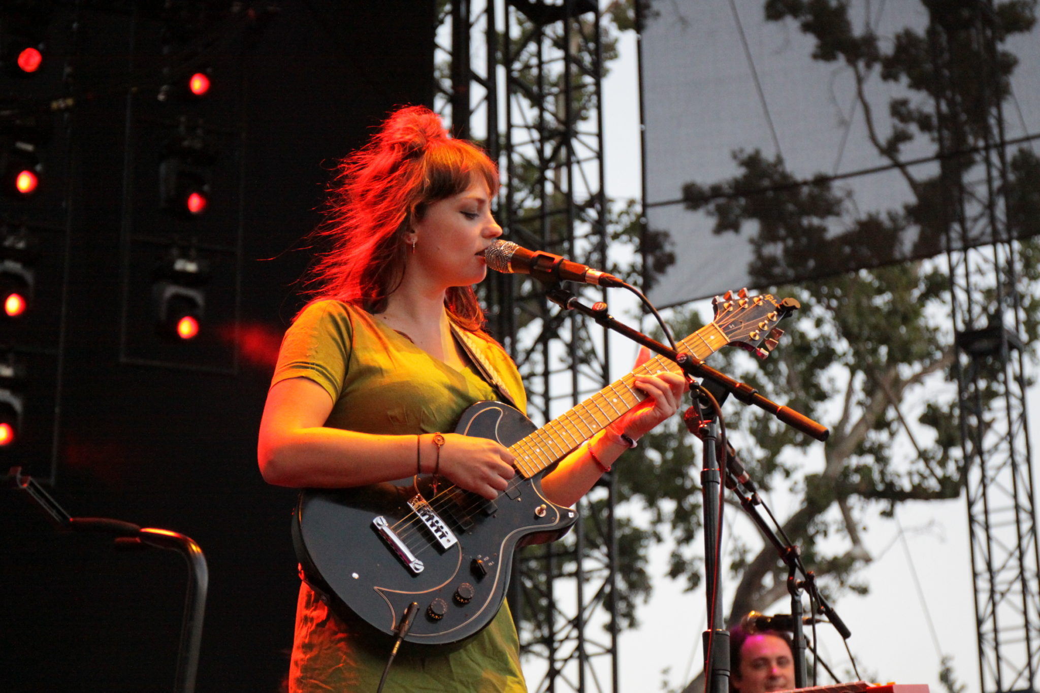 Angel Olsen live onstage at the 2017 FYF Festival in Los Angeles, CA
