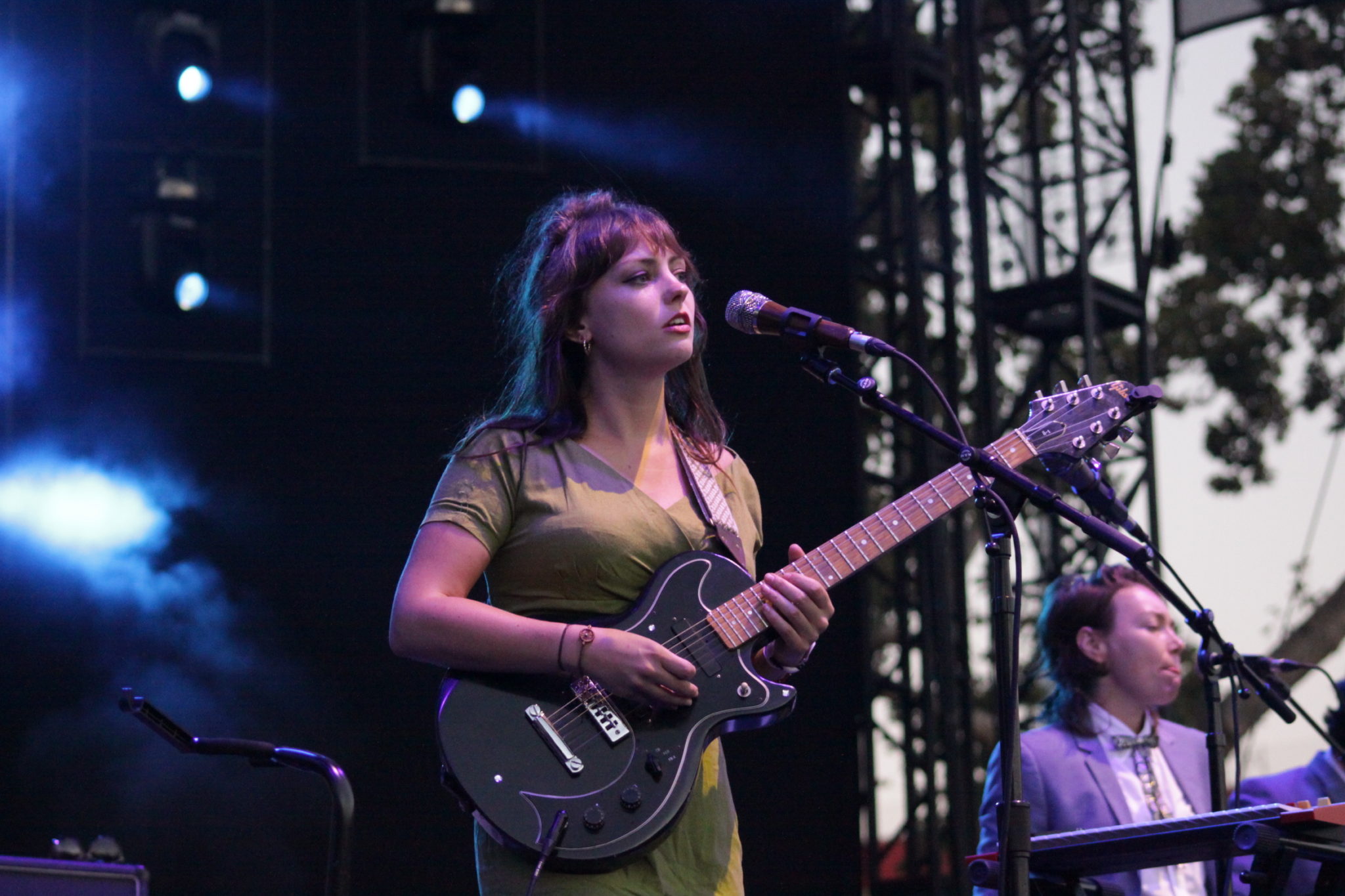 Angel Olsen live onstage at the 2017 FYF Festival in Los Angeles, CA