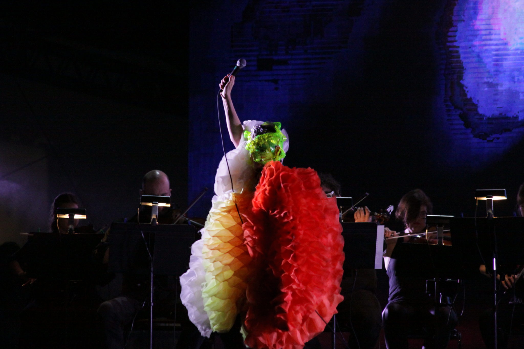 Bjork live onstage at the 2017 FYF Festival in Los Angeles, CA