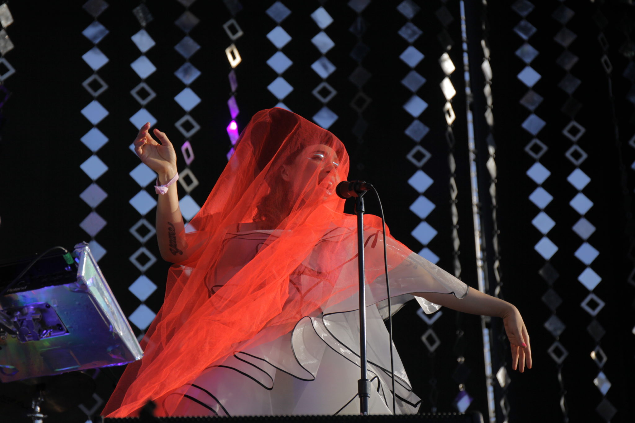 Little Dragon live onstage at the 2017 FYF Festival in Los Angeles, CA