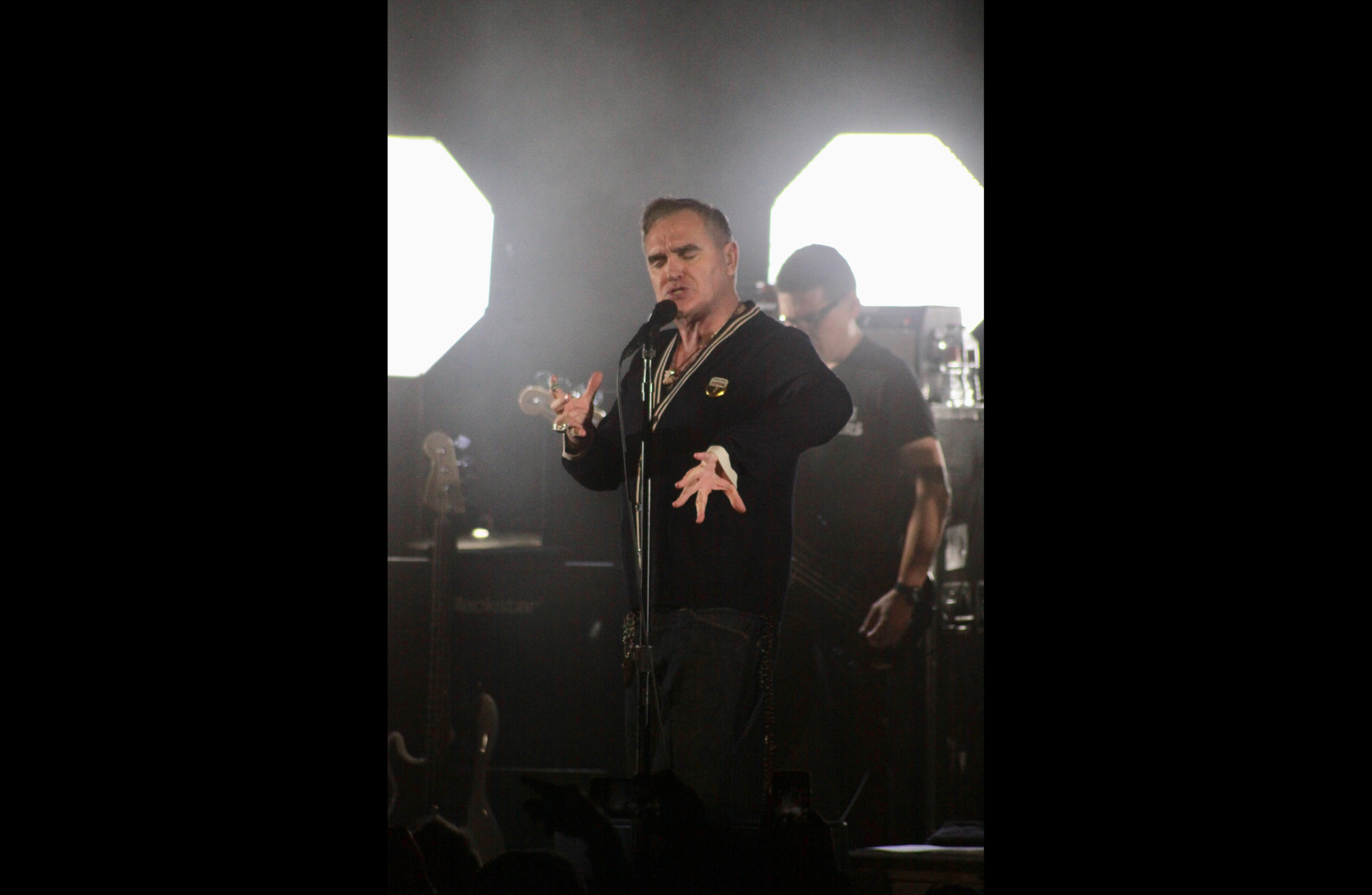 Morrissey performs live in concert