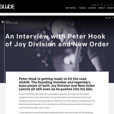 Peter Hook Interview